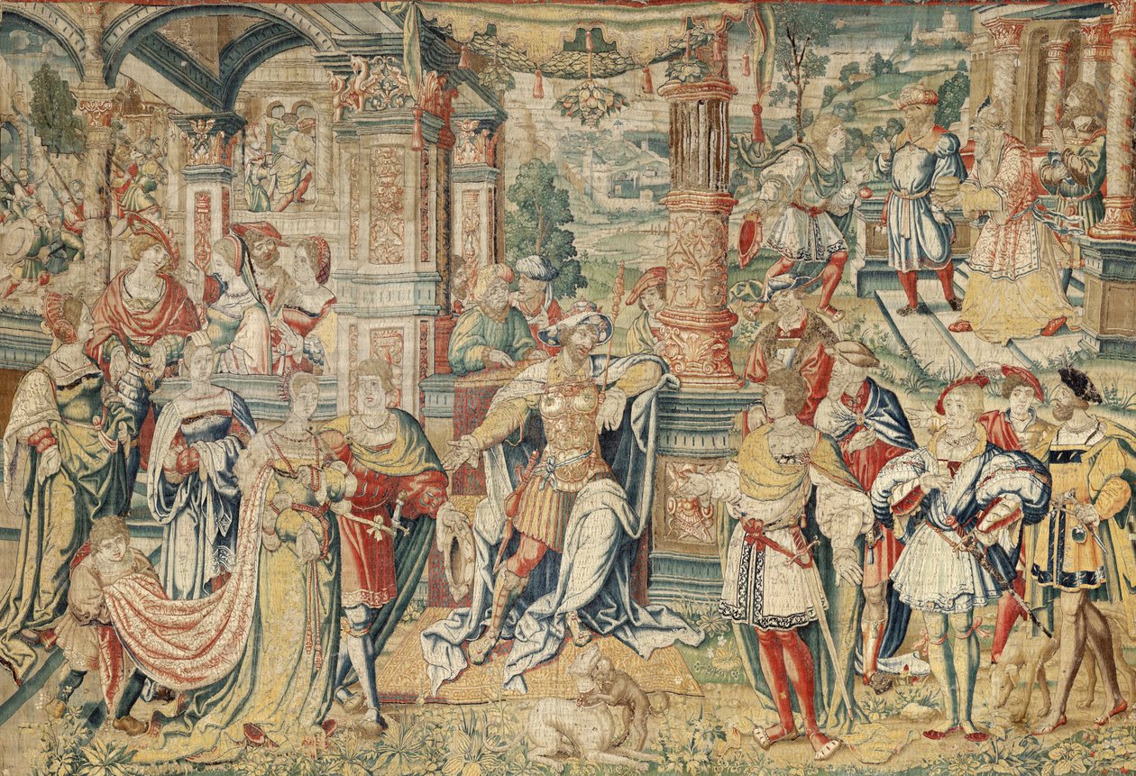 Series of History of David, n. 1525 (silkki ja villa) tekijältä Bernard van Orley