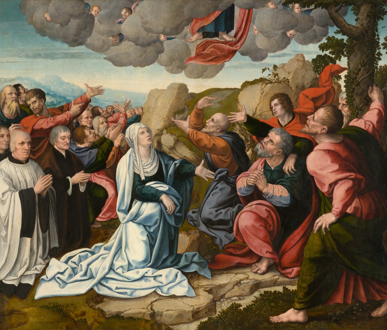 The Ascension, noin 1530 (öljy paneelissa) tekijältä Bernard van Orley