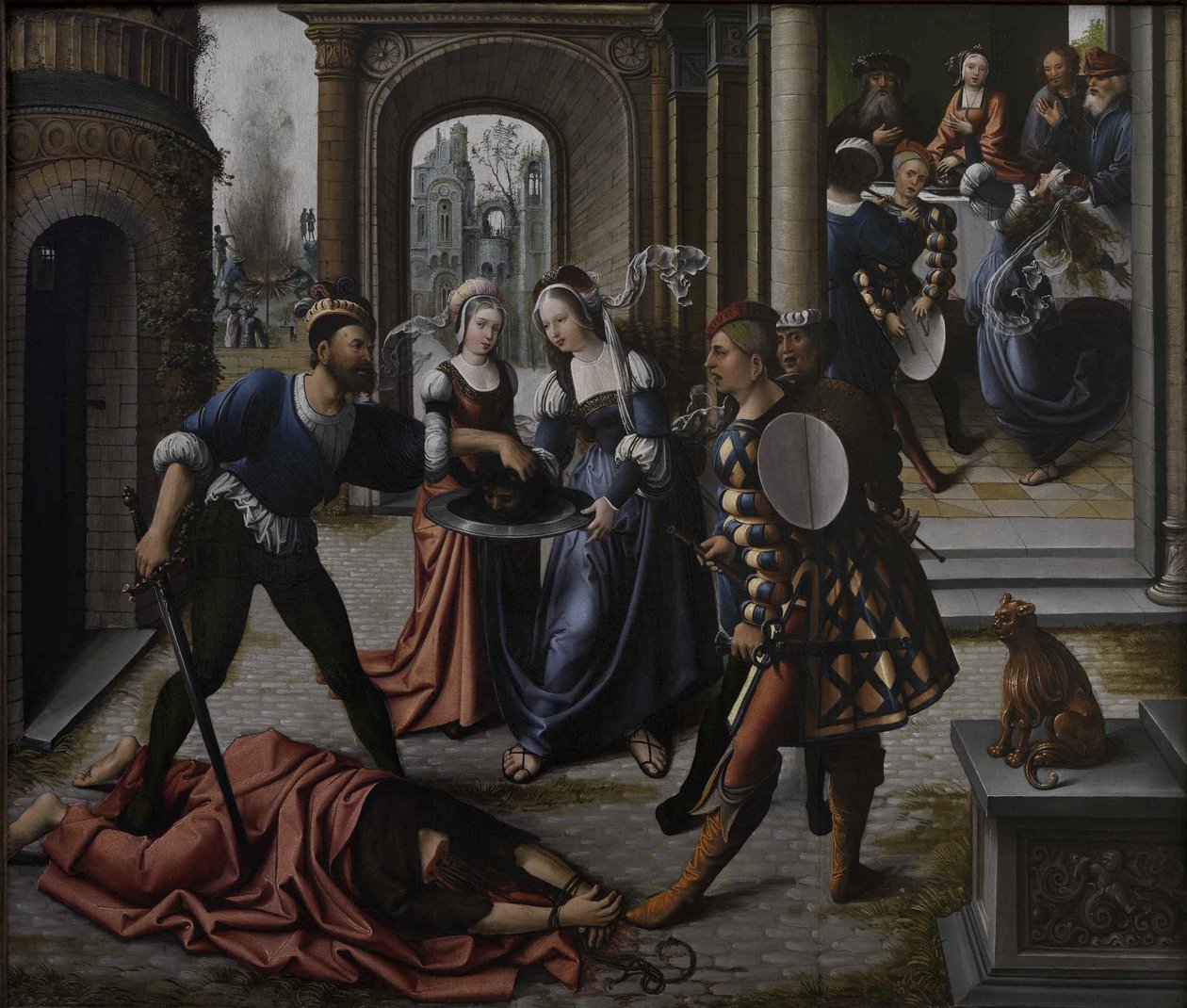 Pyhän Johannes Kastajan marttyyrikuolema, noin 1514. tekijältä Bernard van Orley