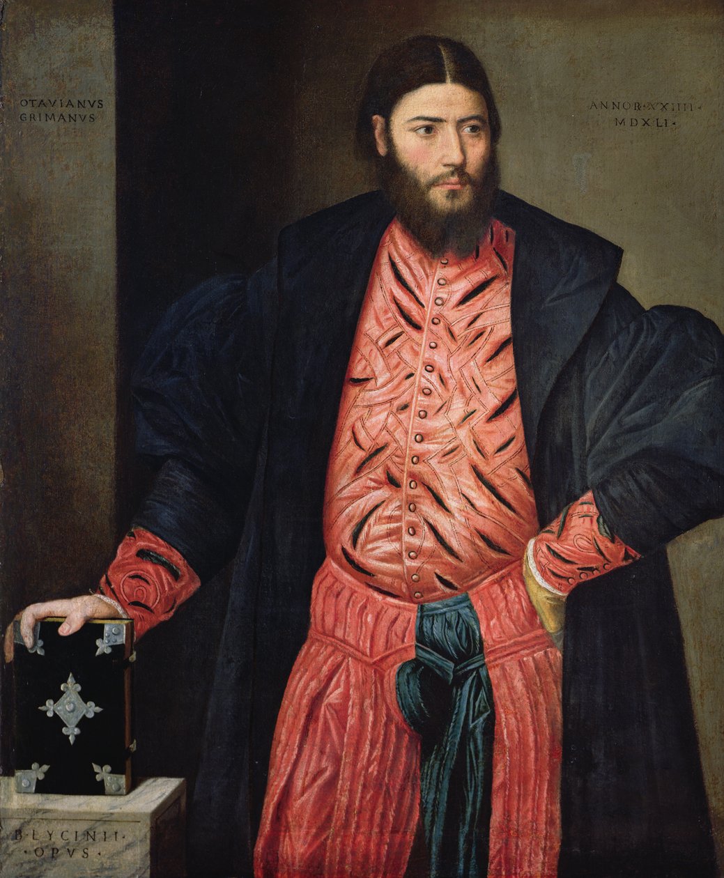 Pyhän Markuksen prokuraattori Ottavio Grimanin muotokuva, 1541 tekijältä Bernardino Licinio