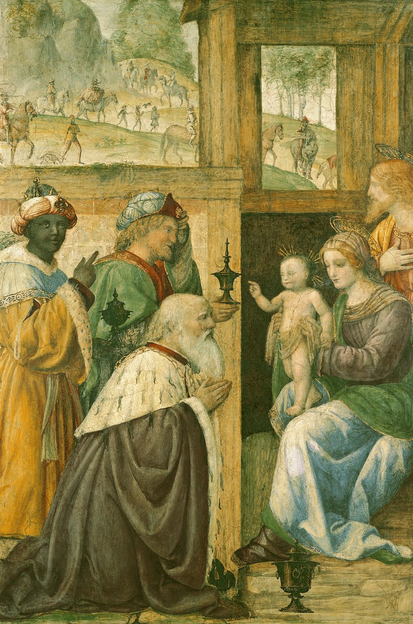 Maagien palvonta tekijältä Bernardino Luini