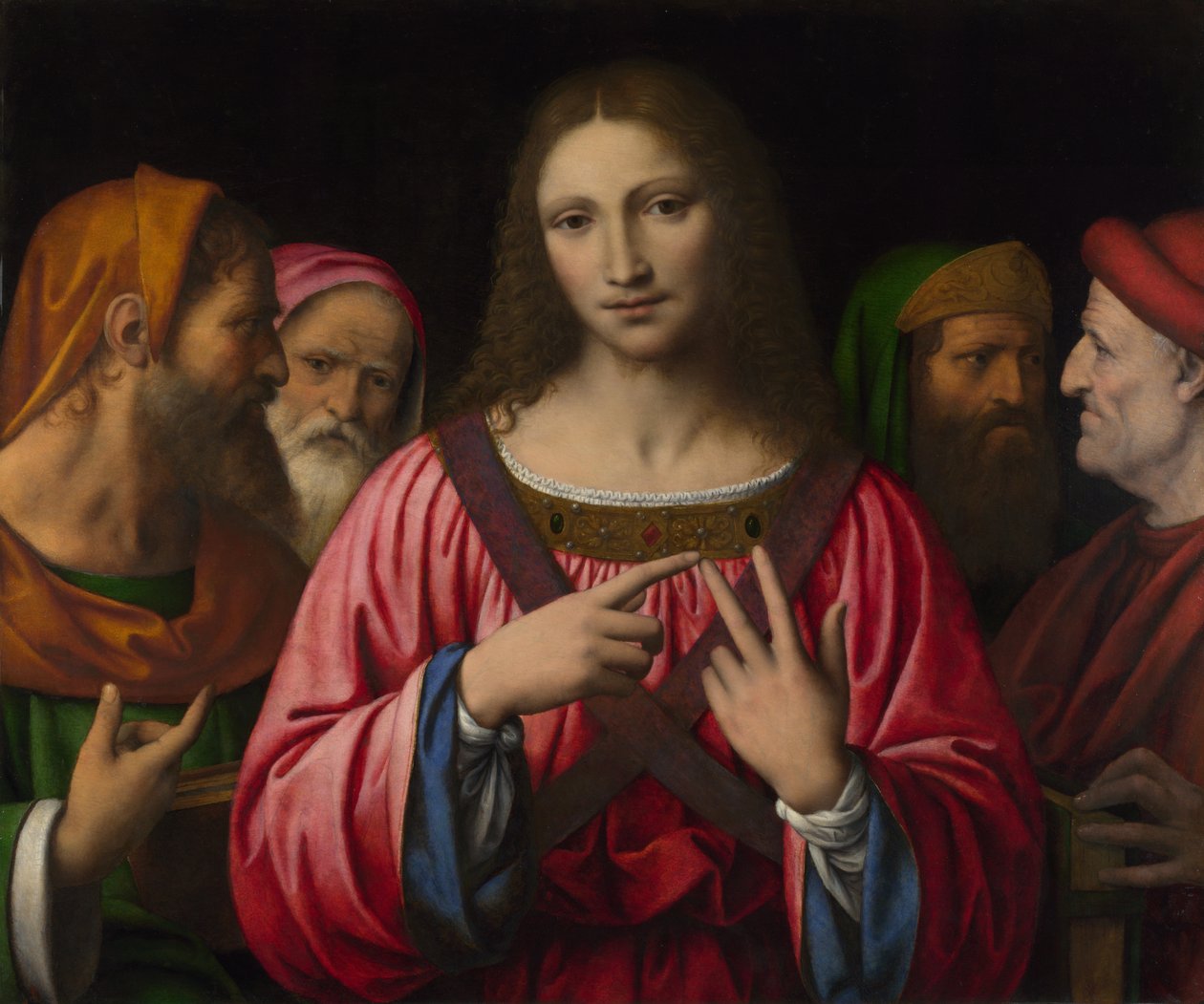Kristus lääkäreiden keskuudessa tekijältä Bernardino Luini