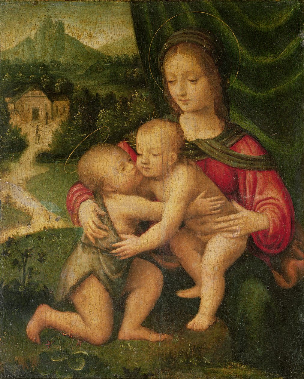 Madonna ja lapsi St. Johnin kanssa tekijältä Bernardino Luini