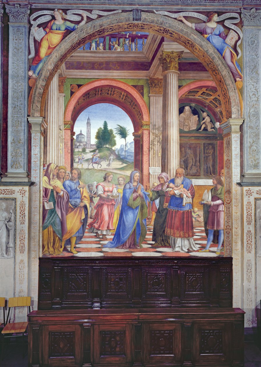 Esitys temppelissä, 1525 tekijältä Bernardino Luini