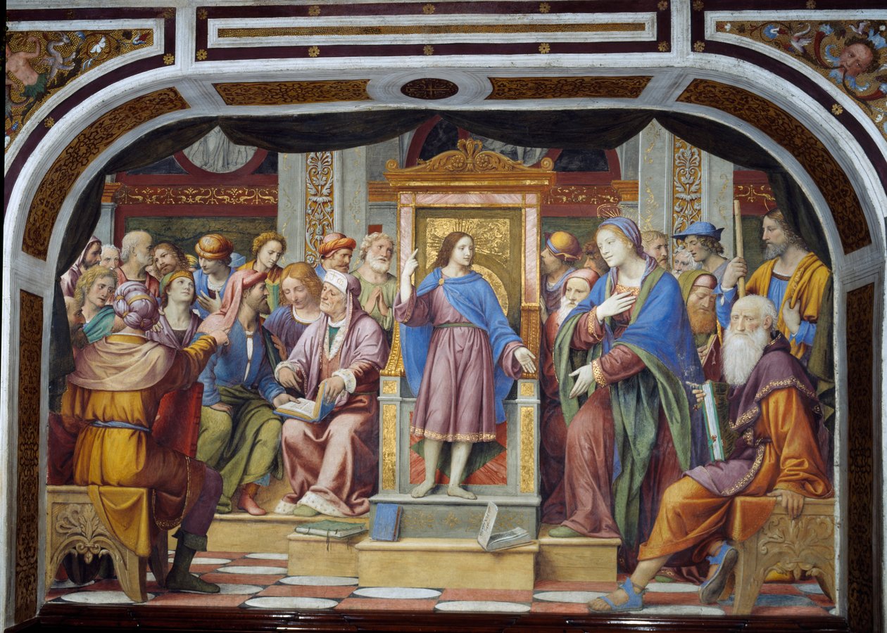 Kiista temppelissä eli Kristus lääkäreiden joukossa, 1525 tekijältä Bernardino Luini