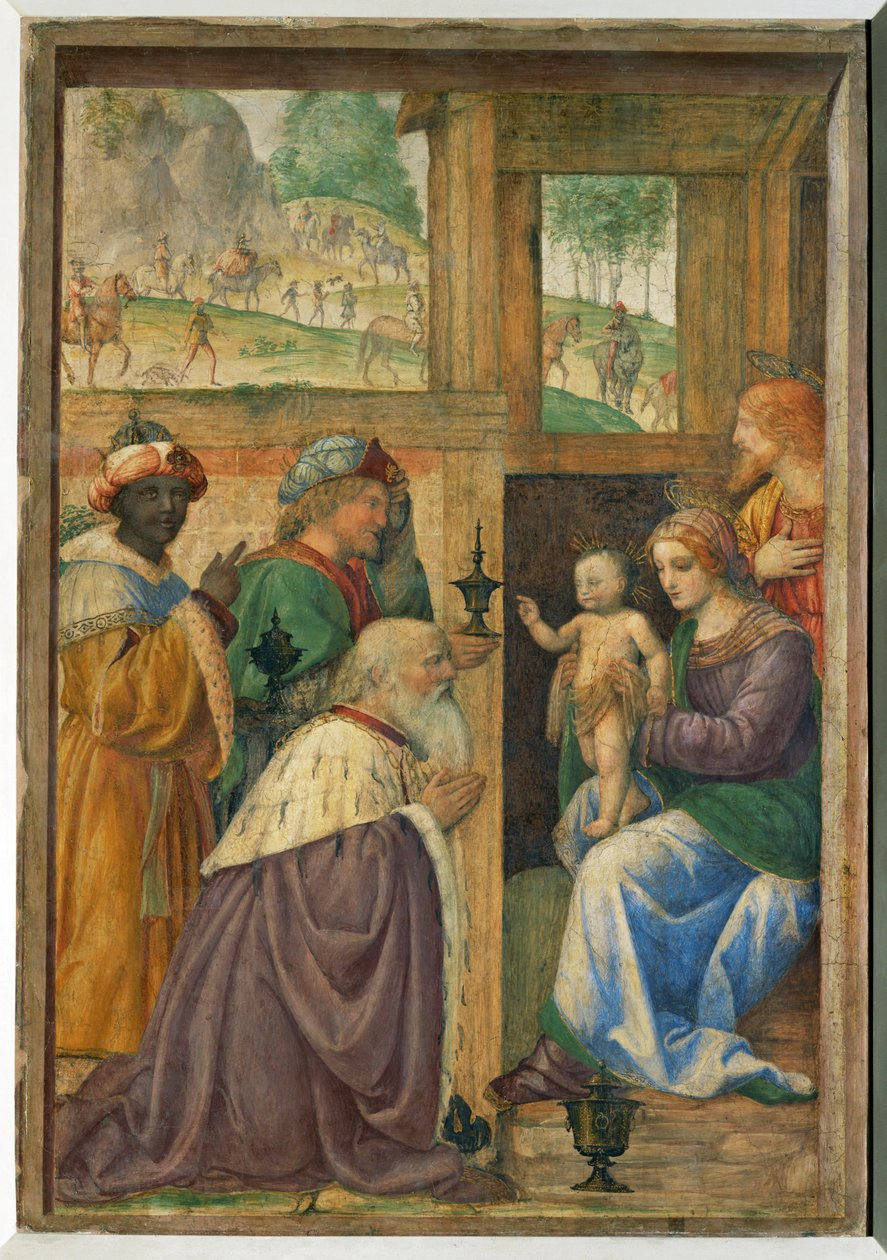 Adoration des rois - Kuninkaiden palvonta ... tekijältä Bernardino (attr. to) Luini