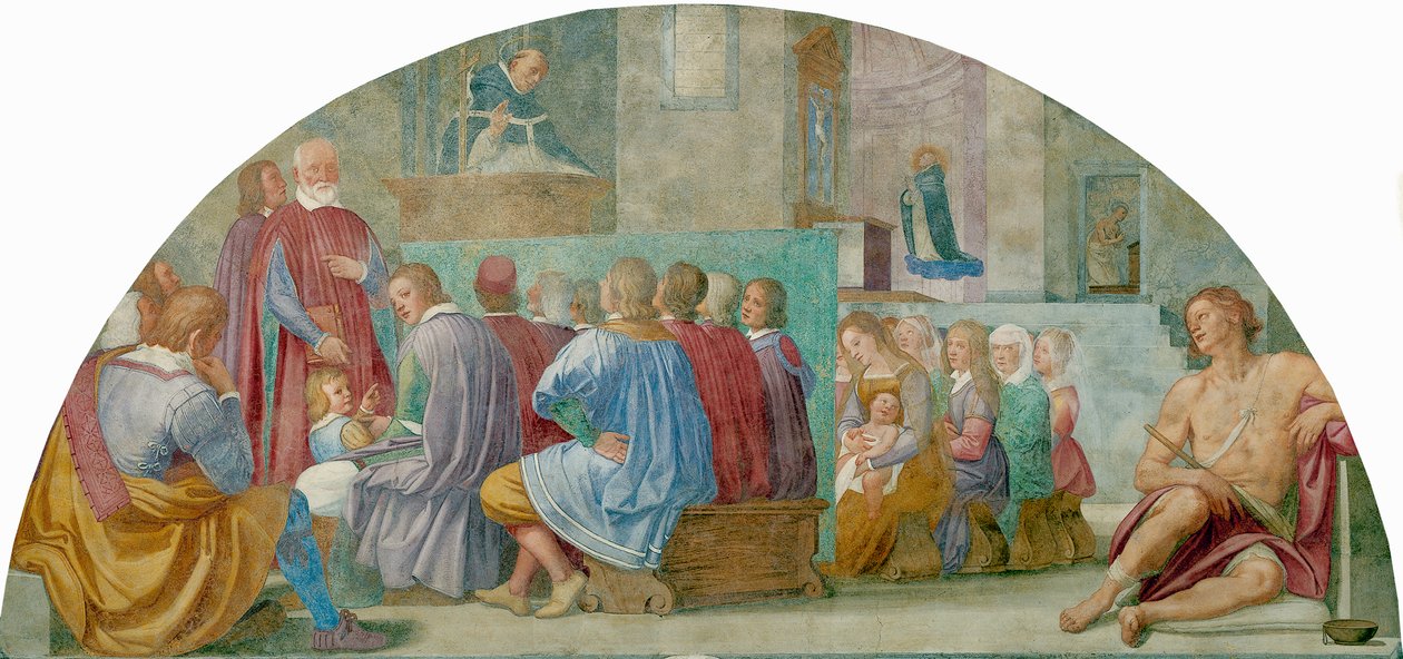 Pyhän Antoniuksen historia, Bernardino Poccetti (1548-1612), fresko tekijältä Bernardino Barbatelli Poccetti