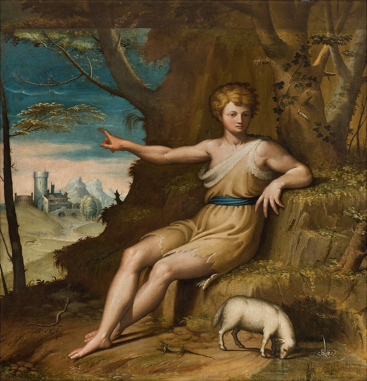 Neitsyt Marian kappeli, toinen väli eteläpuoli, Bernardino Campi, San Giovanni nel Desert 1569 tekijältä Bernardino Campi