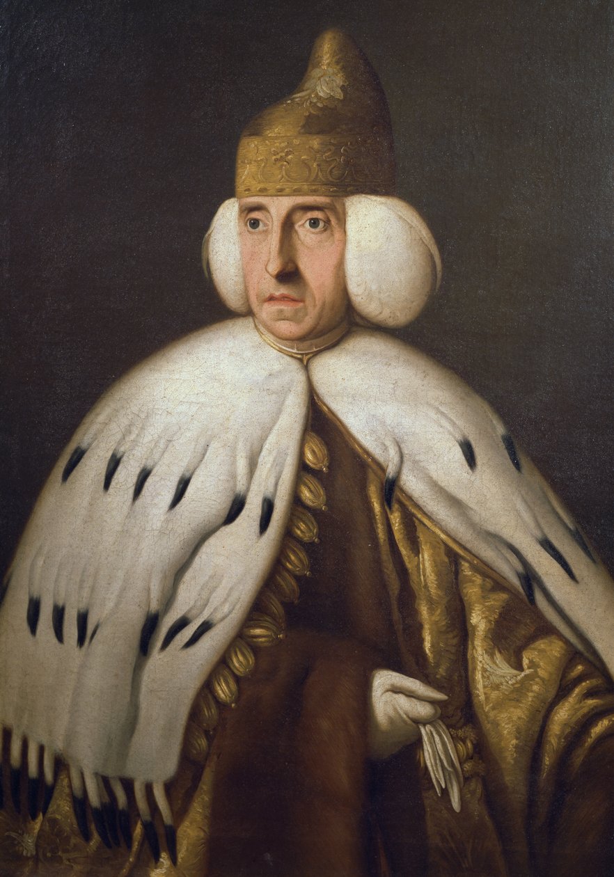 Doge Ludovico Maninin (1725-1802) muotokuva, Bernardino Castellin (1750-1810) maalaus tekijältä Bernardino Castelli