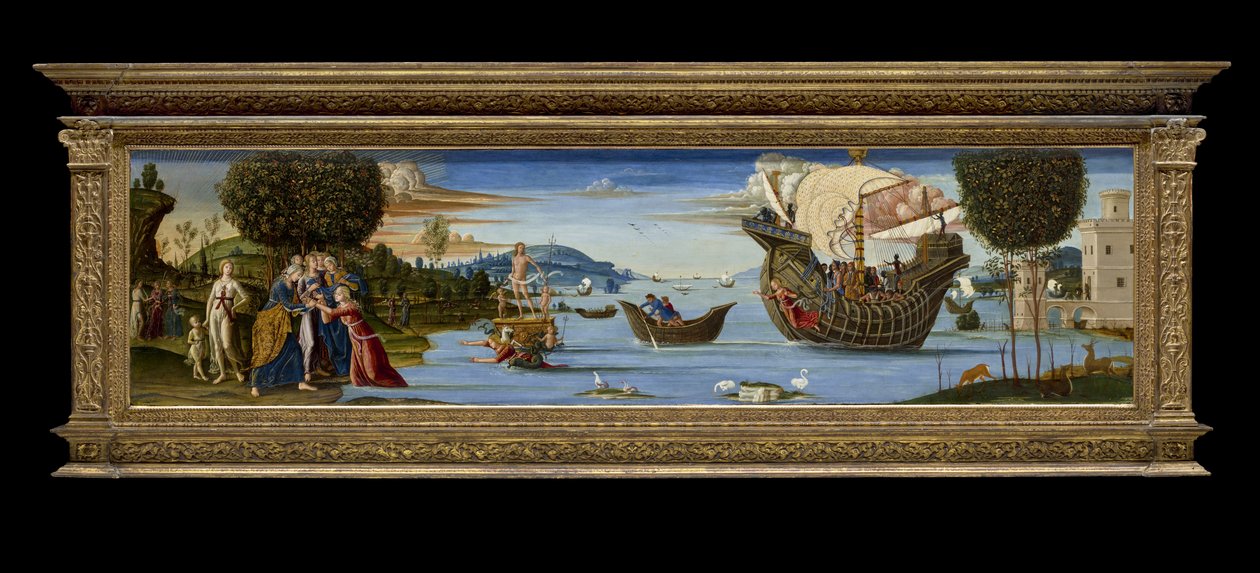Enaluksen rakas uhrattiin Poseidonille ja säästettiin, n. 1512 (tempera, öljy ja kultalehti puussa) tekijältä Bernardino Fungai