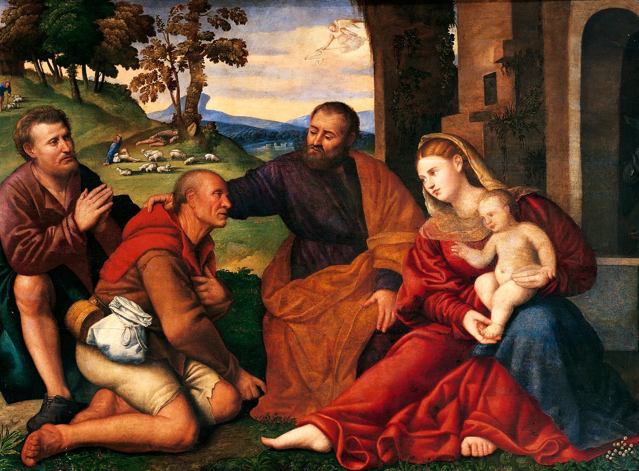 Paimenten palvonta, Bernardino Licinio (1489-1565) tekijältä Bernardino Licinio