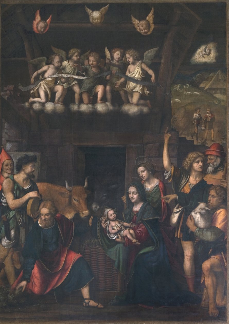 Paimenten palvonta tekijältä Bernardino Luini