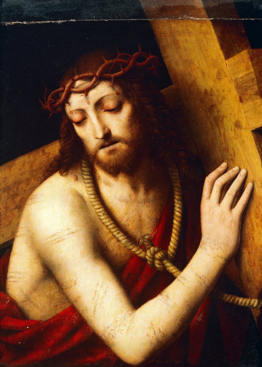 Bernardino Luinin Kristus kantaa ristiä (noin 1481-noin 1532) tekijältä Bernardino Luini