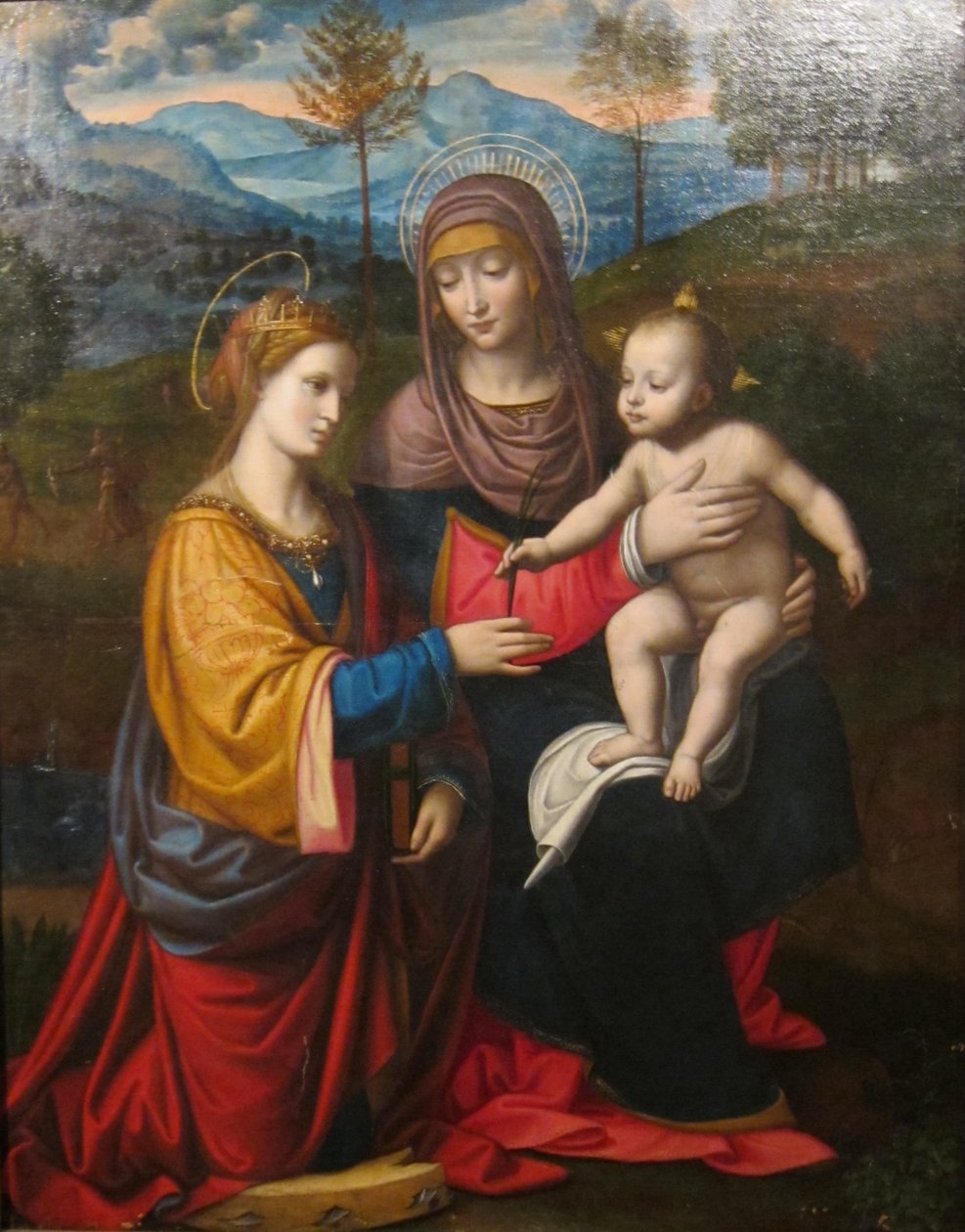 Bernardino Luinin "Madonna ja lapsi sekä Aleksandrian pyhä Katariina", Cincinnatin taidemuseo (Cincinnati Art Museum) tekijältä Bernardino Luini