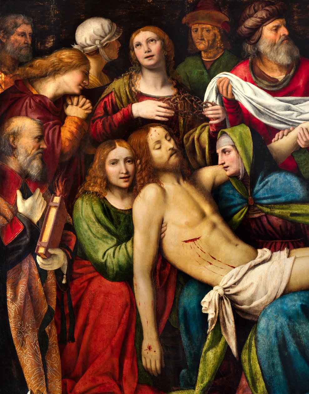 Milano, San Giorgio al Palazzon kirkko, Bernardino Luini, Deposition tekijältä Bernardino Luini