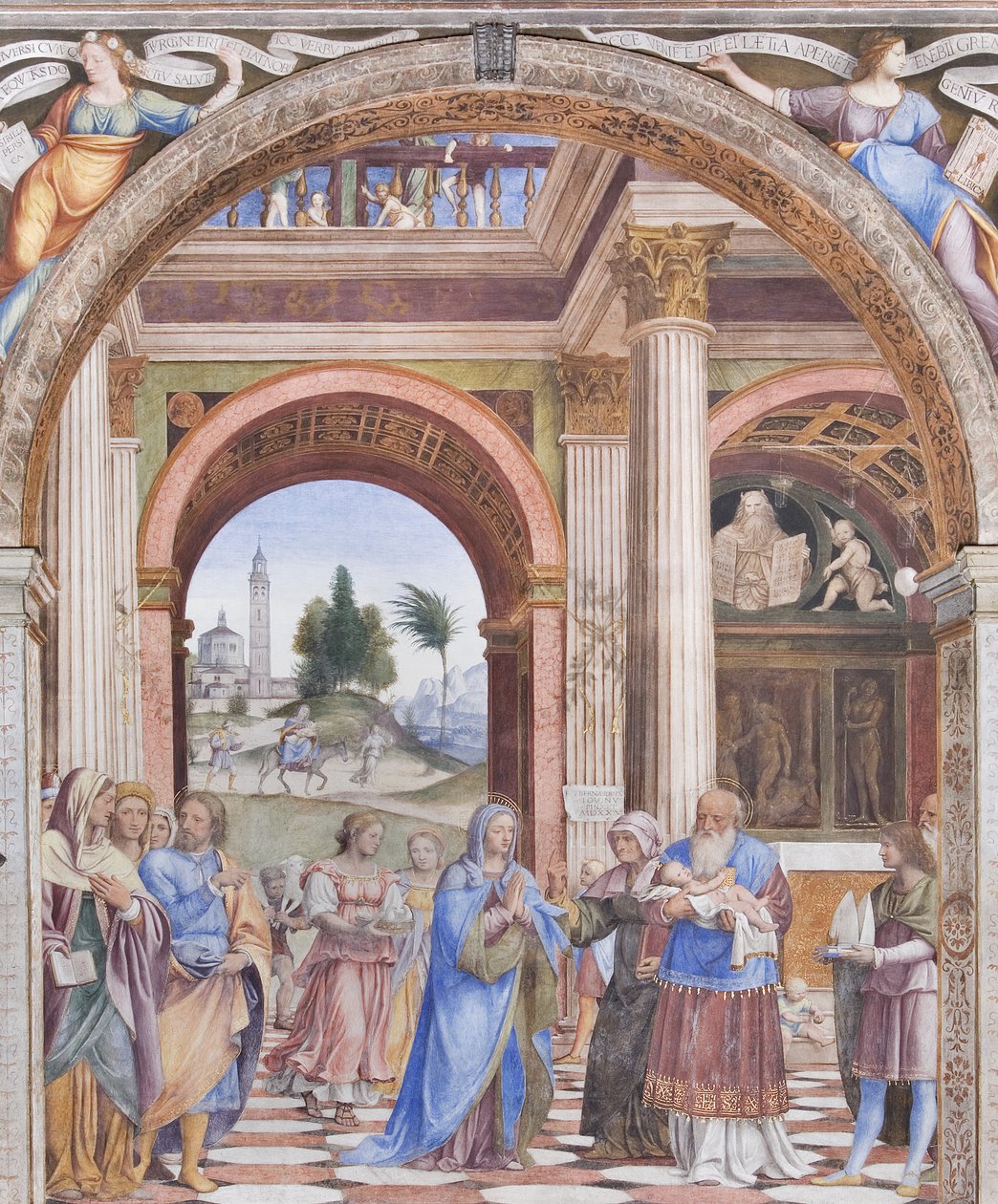 Esitys temppelissä, 1525 tekijältä Bernardino Luini