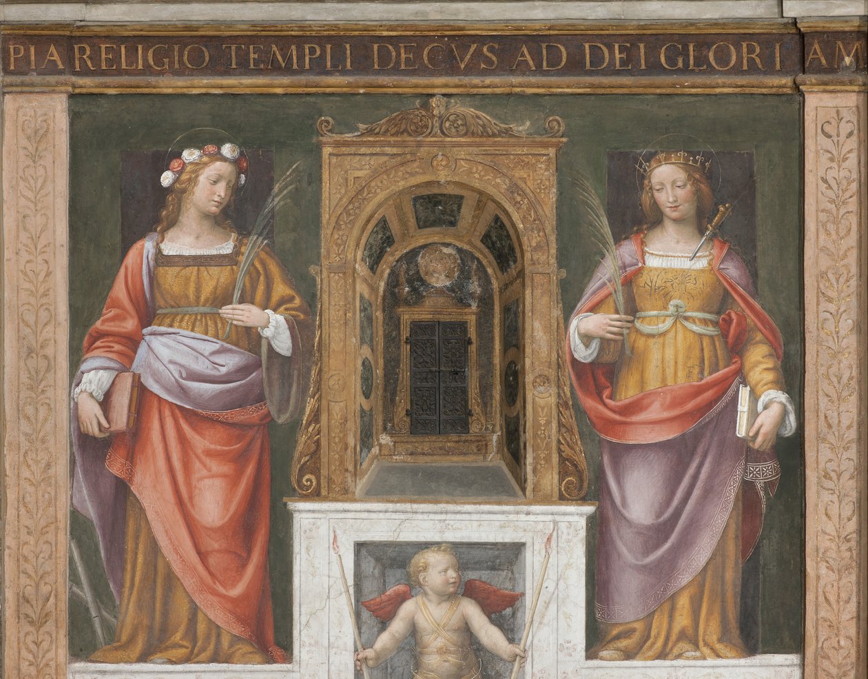 Saint Rosa ja Saint Giustina tekijältä Bernardino Luini