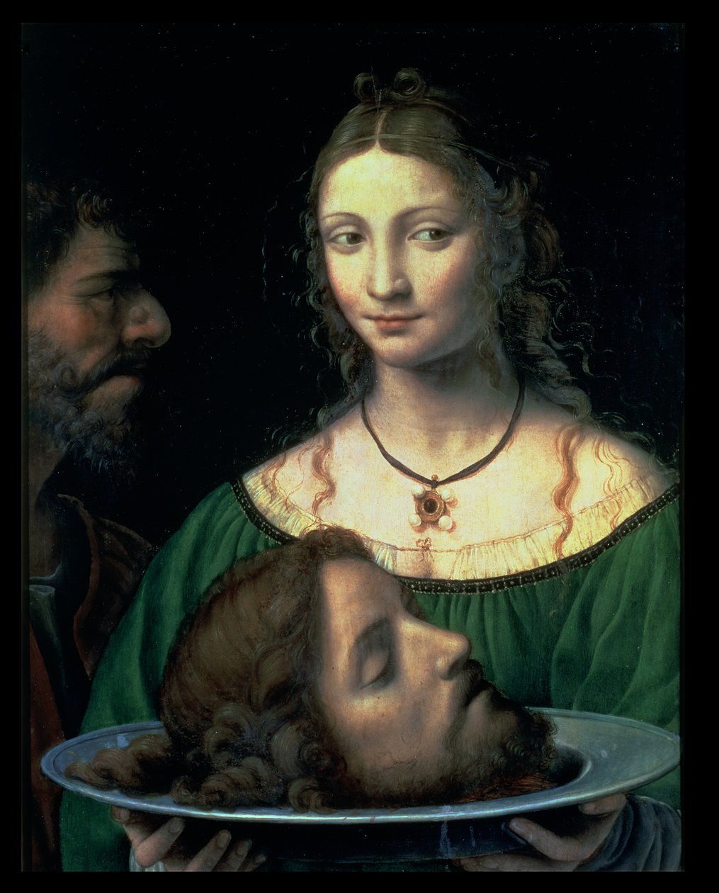 Salome Johannes Kastajan pään kanssa, n. 1525-30 (paneeli) tekijältä Bernardino Luini