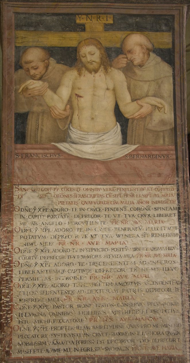 Kristuksen kärsimys ja ristiinnaulitseminen, 1529 tekijältä Bernardino Luini