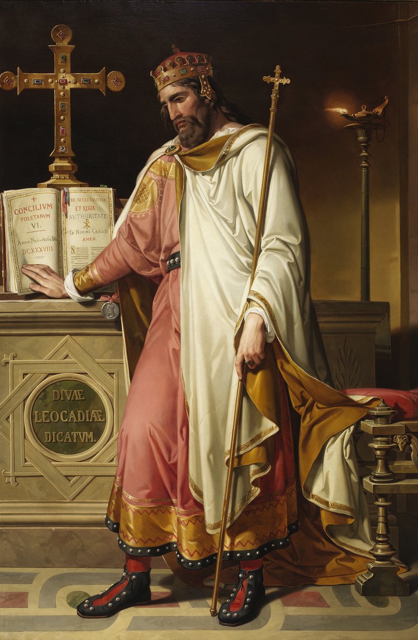 Chintila, visigoottilainen kuningas, 1855 tekijältä Bernardino Montañés Pérez