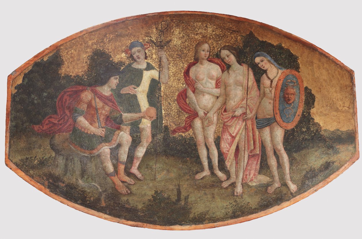 Judici de París, ca. 1509. finlandès tekijältä Bernardino Pinturicchio