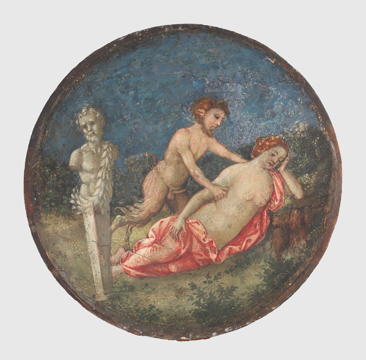 Jupiter ja Antiope, n. 1509. tekijältä Bernardino Pinturicchio