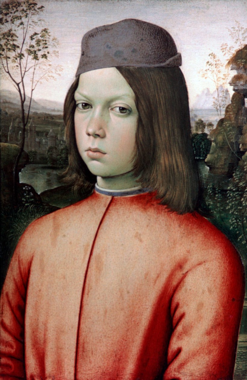 "Pojan muotokuva", c1480-1485 tekijältä Bernardino Pinturicchio