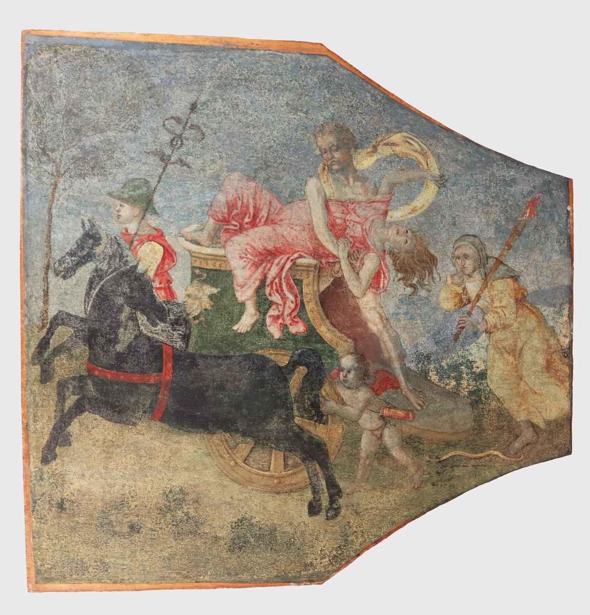 Proserpinen raiskaus, n. 1509. tekijältä Bernardino Pinturicchio