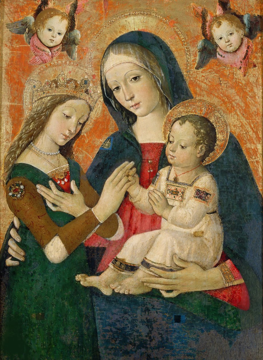 Pyhän Katariinan mystinen häät. tekijältä Bernardino Pinturicchio