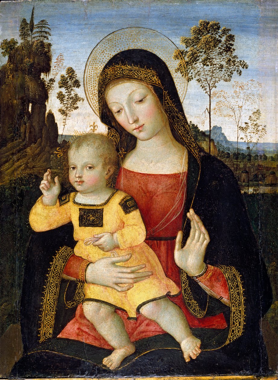 Neitsyt ja lapsi, 1470-1490 tekijältä Bernardino Pinturicchio