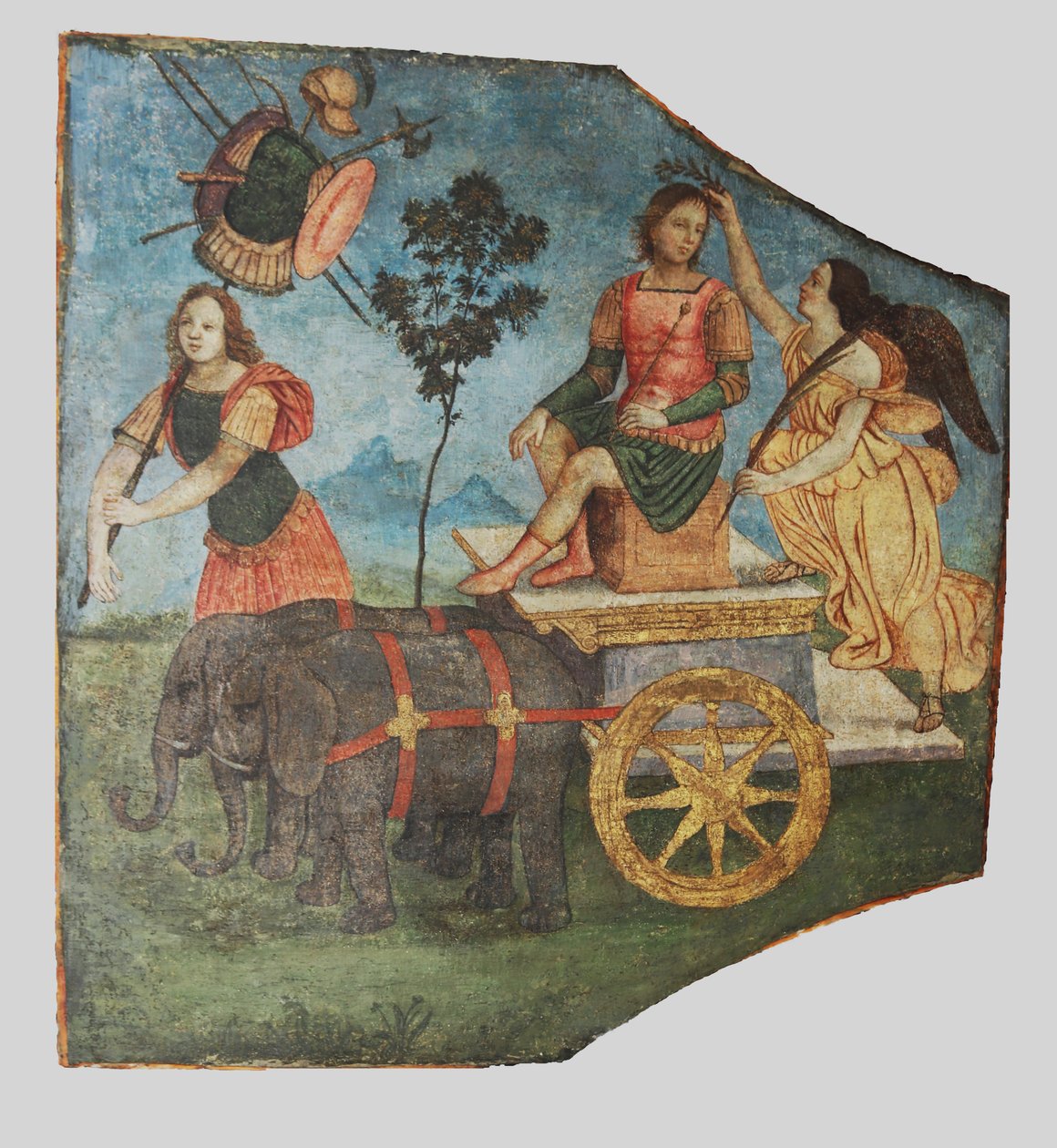 Aleksanterin voitto, n. 1509. tekijältä Bernardino Pinturicchio