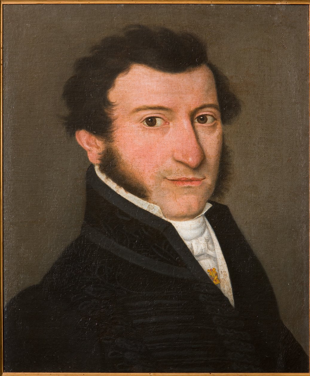 Gentlemanin muotokuva (öljy kankaalle) tekijältä Bernardino Rossi