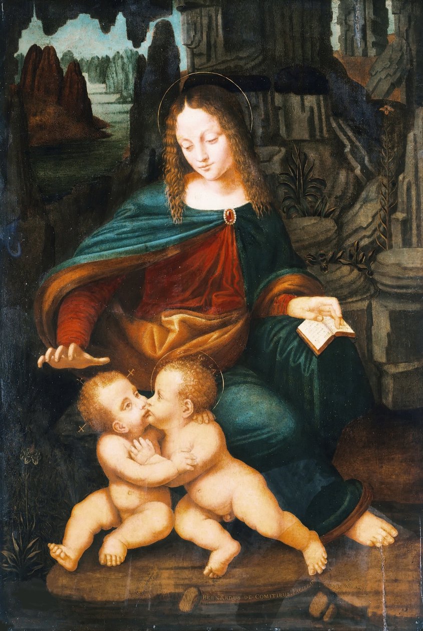 Madonna ja lapsi Pienen Johanneksen kanssa, n. 1496. tekijältä Bernardino de Conti