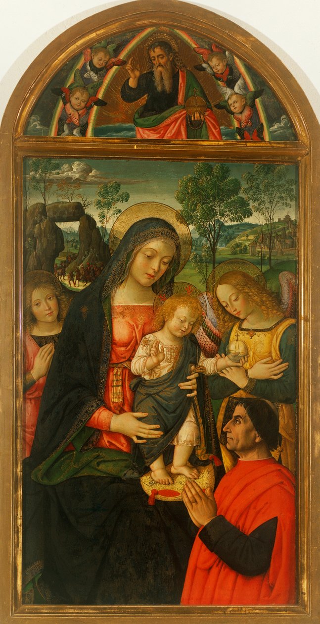 Bernardino Pinturicchio (noin 1452-1513), öljy paneelille tekijältä Bernardino di Betto Pinturicchio