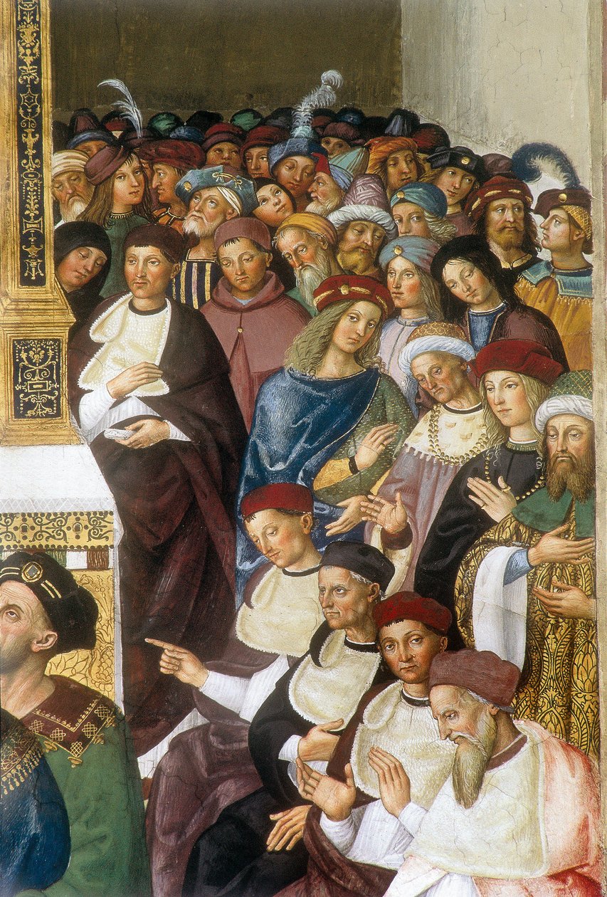 Vie du pape Pio (Pie) II (Enea Silvio Piccolomini tekijältä Bernardino di Betto Pinturicchio