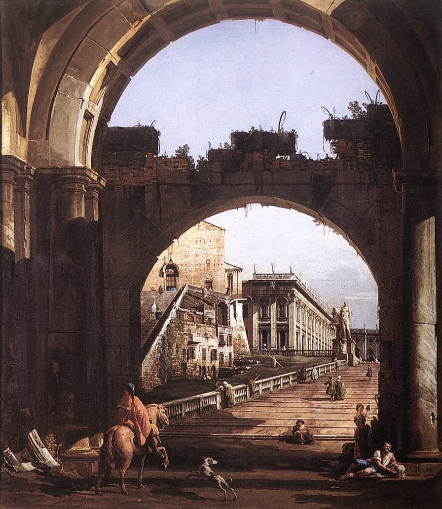 Capriccio Capitoliosta tekijältä Bernardo Bellotto