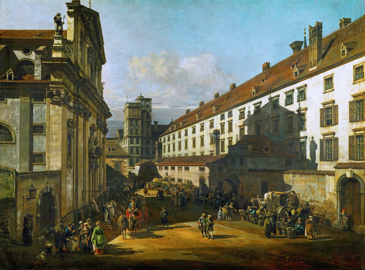 Die Dominikanerkirche Wienissä tekijältä Bernardo Bellotto