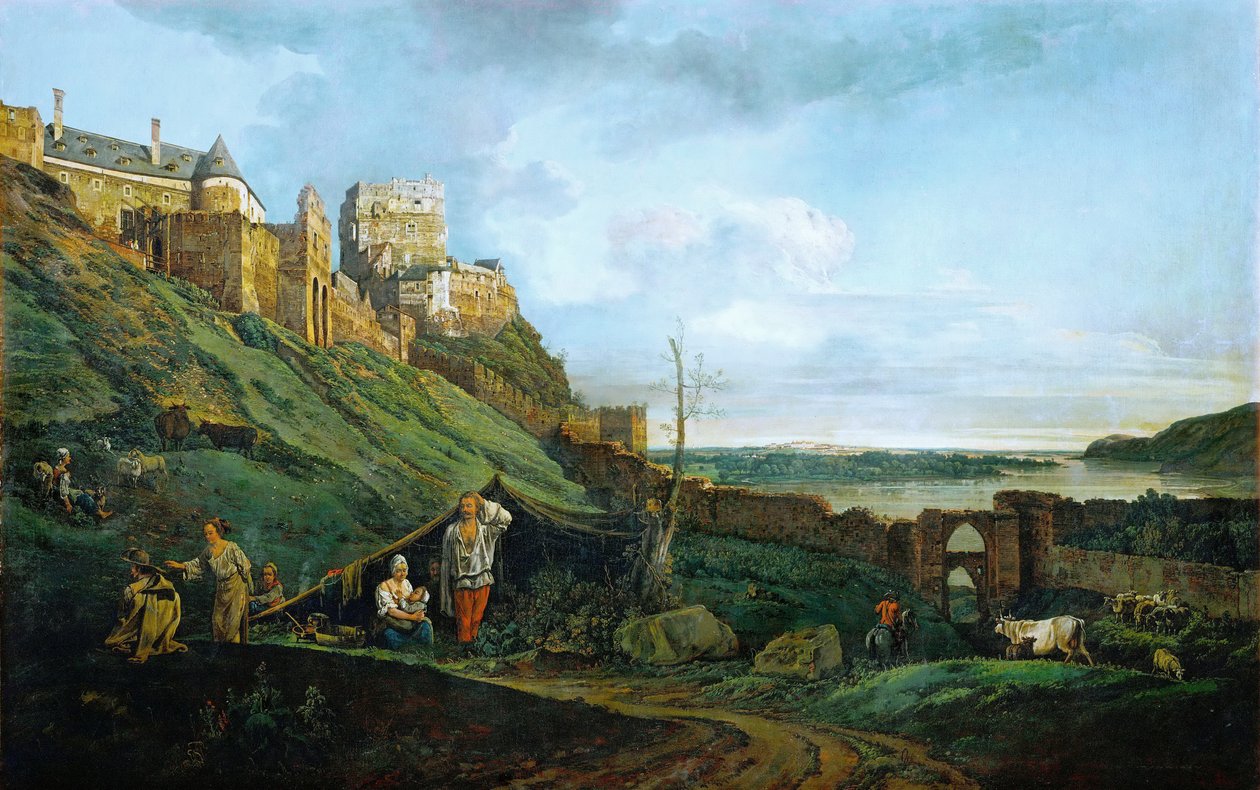 Ruine Theben an March tekijältä Bernardo Bellotto