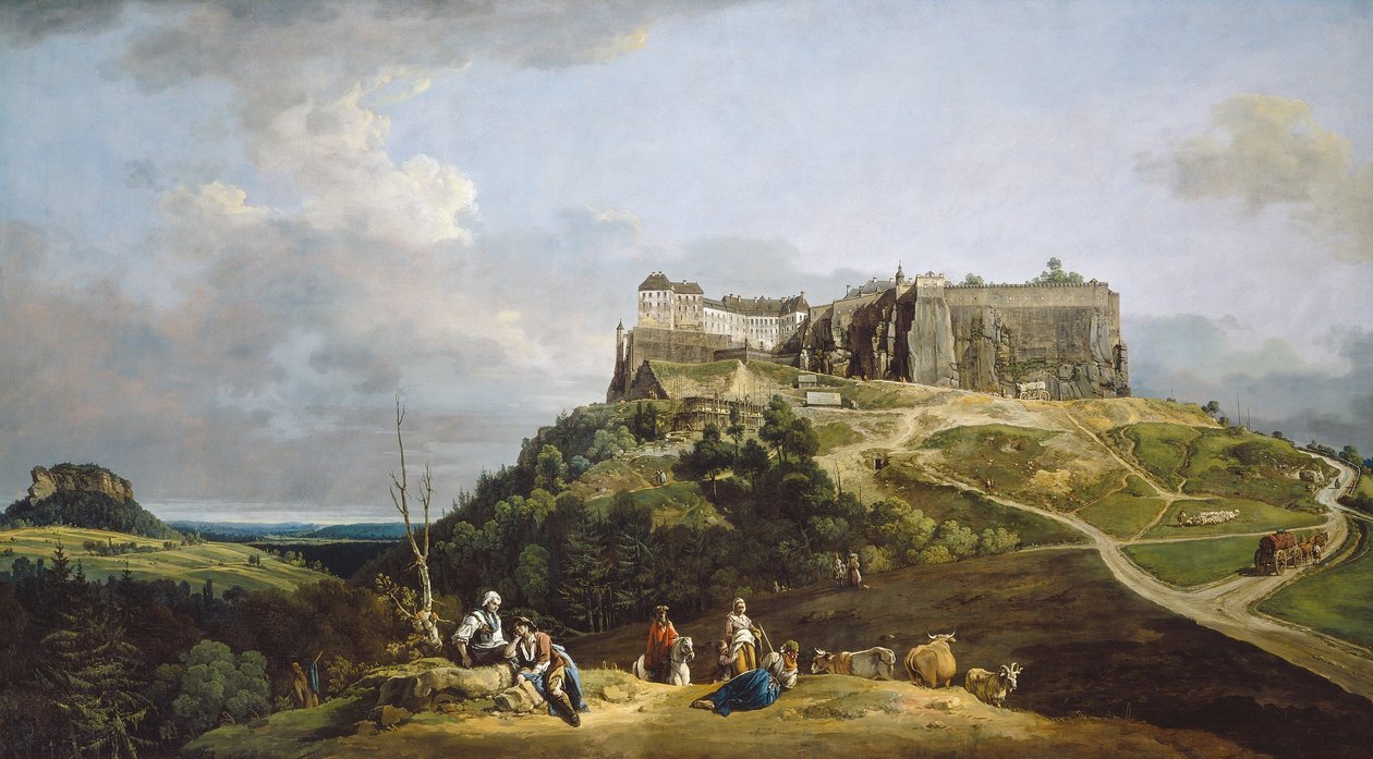 Festung Königstein tekijältä Bernardo Bellotto