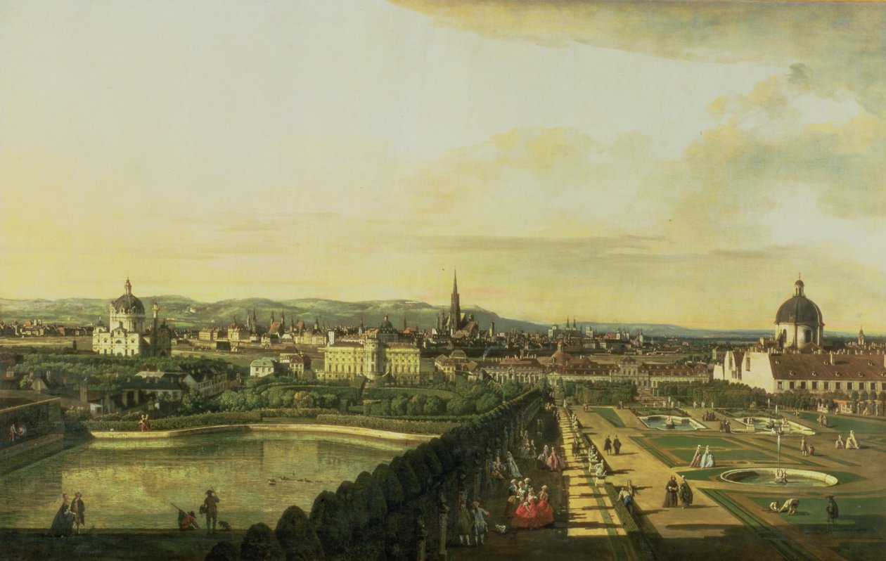 Belvedere Gesehenistä, Wienistä tekijältä Bernardo Bellotto