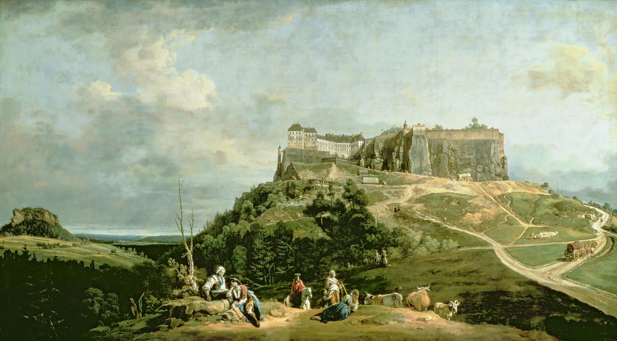 Konigsteinin linnoitus, 1700-luku tekijältä Bernardo Bellotto