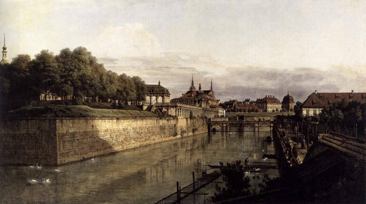 Zwingerin vallihauta Dresdenissä tekijältä Bernardo Bellotto