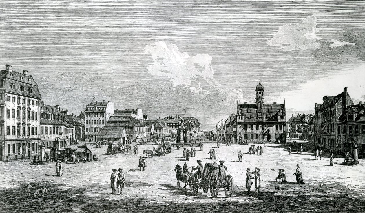 Näkymä Dresdenistä tekijältä Bernardo Bellotto