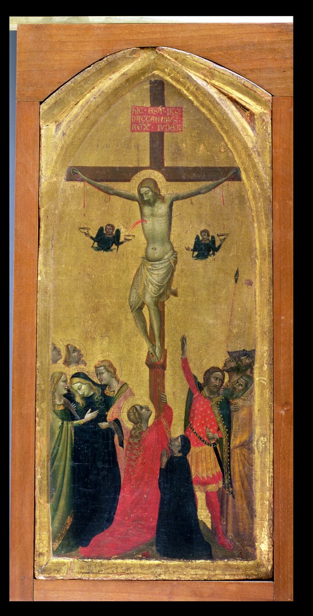 Ristiinnaulitseminen (tempera paneelissa) tekijältä Bernardo Daddi