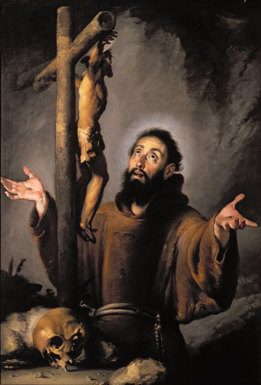 Pyhä Franciscus tekijältä Bernardo Strozzi