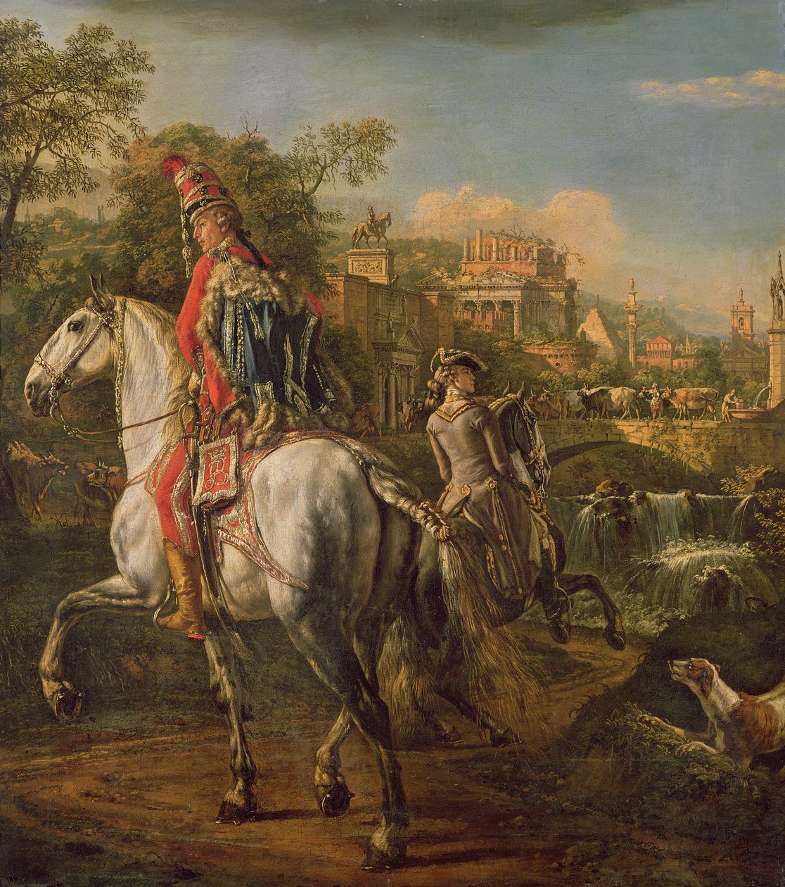 Husaari hevosen selässä, 1773 tekijältä Bernardo Bellotto