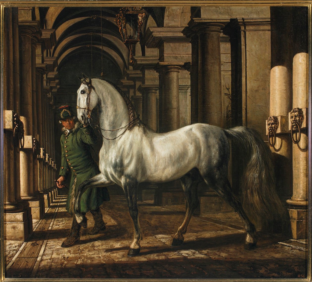 Hevosta taluttava tallipoika tekijältä Bernardo Bellotto