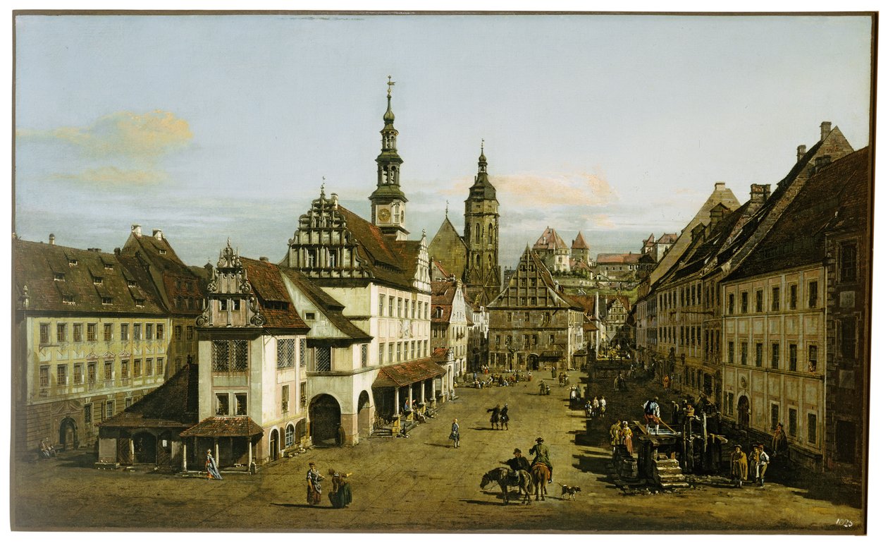 Saksa: Städtebild (Pirlan tori) Pirlan tori (Pirlan tori) tekijältä Bernardo Bellotto