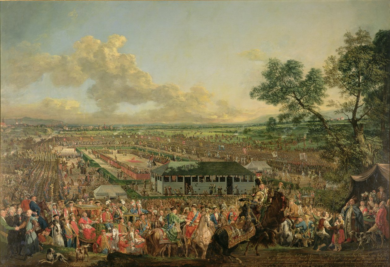 Kuningas Stanislaus Augustuksen vaali (1764-95) tekijältä Bernardo Bellotto