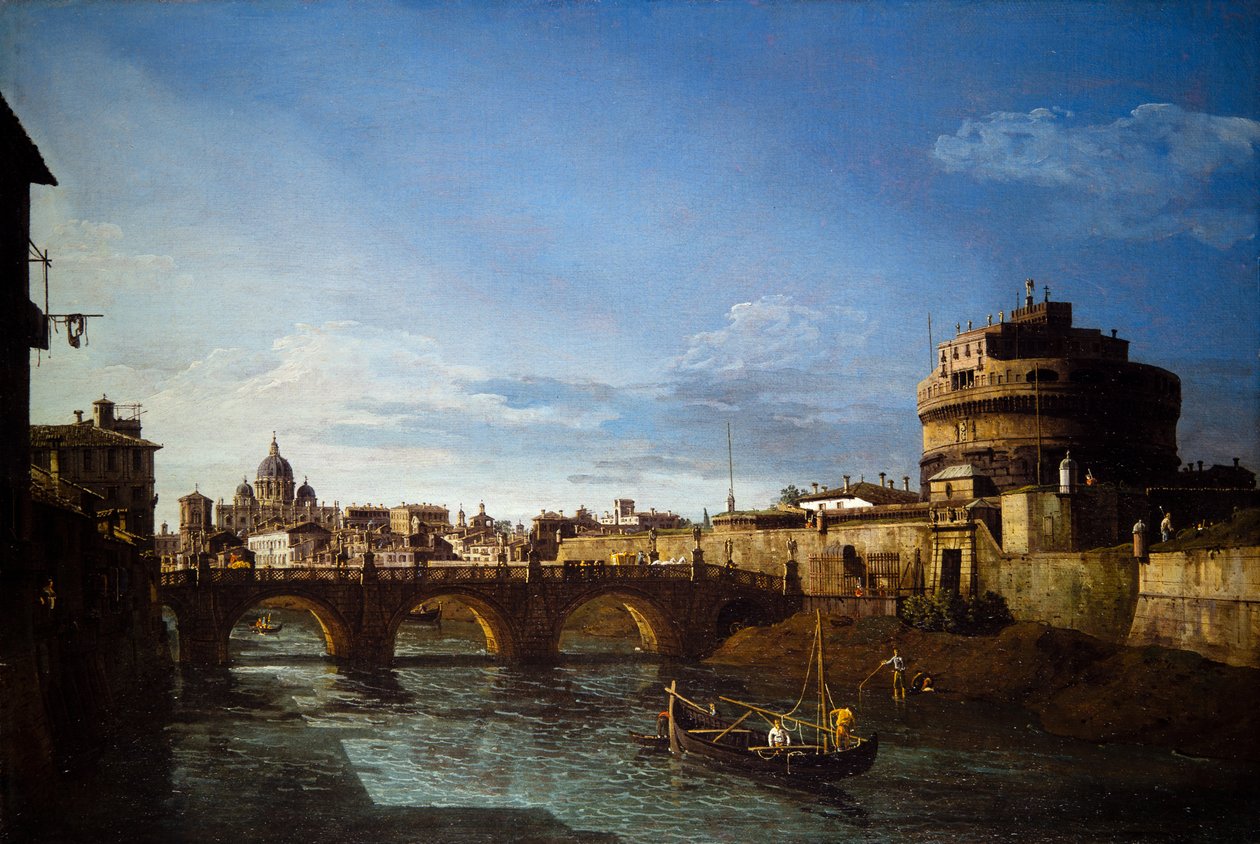 Kaksi näkymää Roomasta tekijältä Bernardo Bellotto